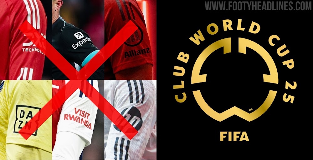 FIFA不允許世俱杯球隊有袖標贊助，需貼上世俱杯徽標